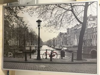 IKEA VILSHULT AMSTERDAM PICTURE FRAMED PAINTING