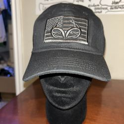 Black Real Tree cap with American flag and logo #outdoorstyle