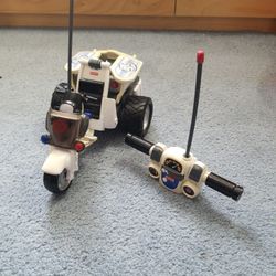 2003   Fisher price remote control Police motorcycle