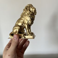 Golden Lion Statue. New Made With Resin. High Quality. 