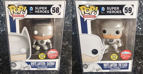 Funko Pop DC White Lantern Batman & Flash Set