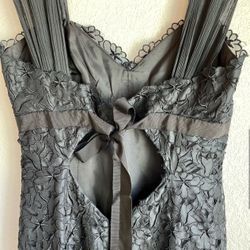 Nicole Miller Black Silk & Lace Cocktail Party Dress, Size 2 