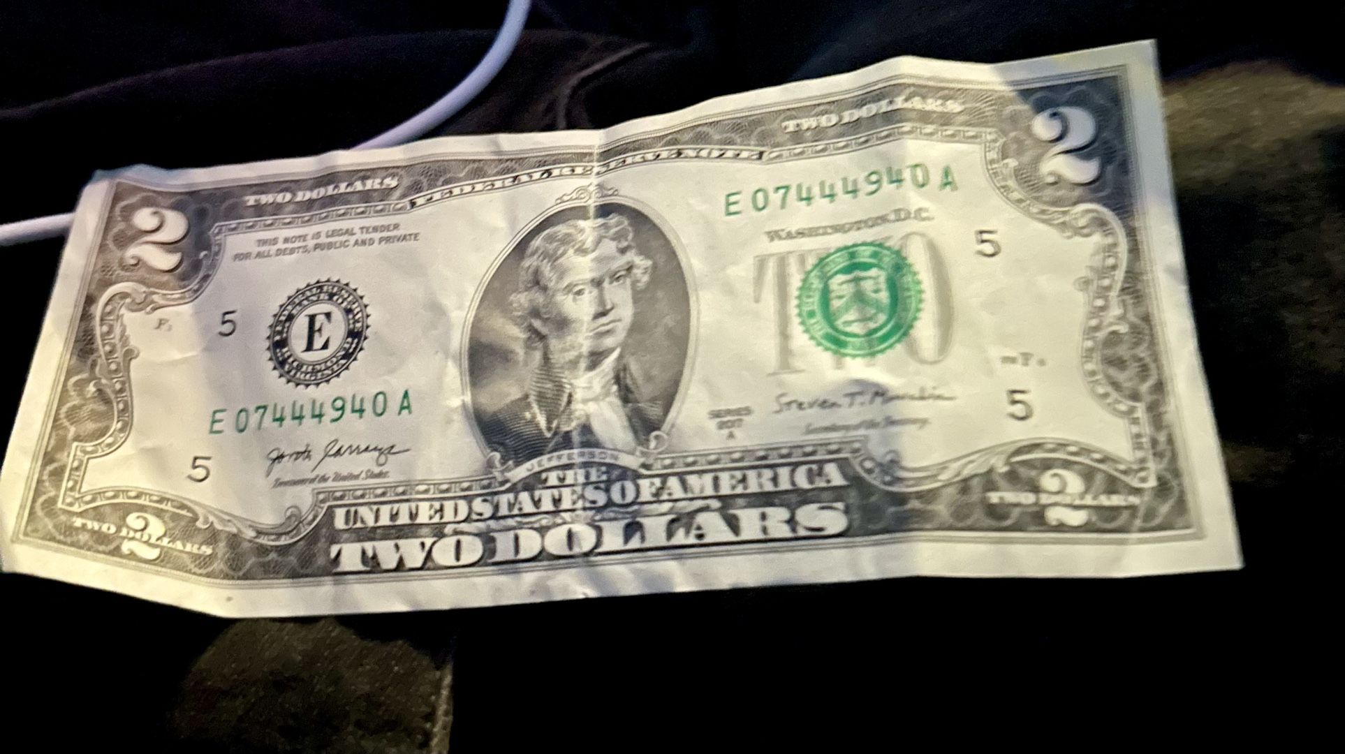 2 Dollar Bill