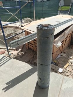 Roof left over materials 1 turch roll and 30 edge Roof metal