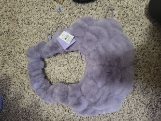 Soft purple Teddy Faux Fur Handbag