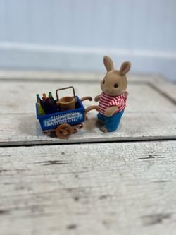 Vintage Sylvanian Families Calico Critters Milk Cart