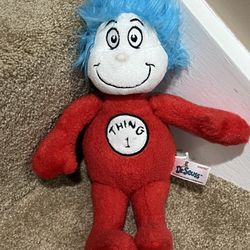 Thing 1 Dr. Suess The Cat in the Hat Grinch 2021 8" Plush Stuffed
