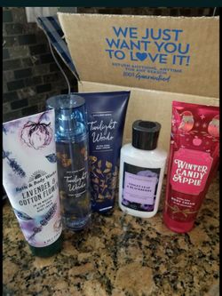 Bath and body works lotion and shower gel available