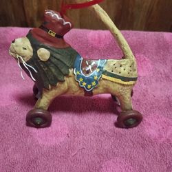 PENNY Mc ALISTER FOLK ART 🎪 CIRCUS LION CHRISTMAS ORNAMENT For Sale.