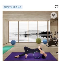 Wesfital 8'x5'x7mm Home Large Exercise Yoga Mat Non-Slip Durable Gym Flooring Mats Purple