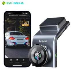 2K Car Dash Cam with 140° Wide Angle, Color Night Vision, Built-in WiFi GPS