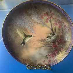 Limited Edition Hummingbird Plate 
