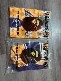 A Bathing Ape- Lakers Jersey and Shorts Large and XL