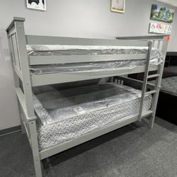 Twin Over Twin Bunk Bed 