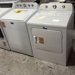 Maytag Electric Dryer With Topload Washer