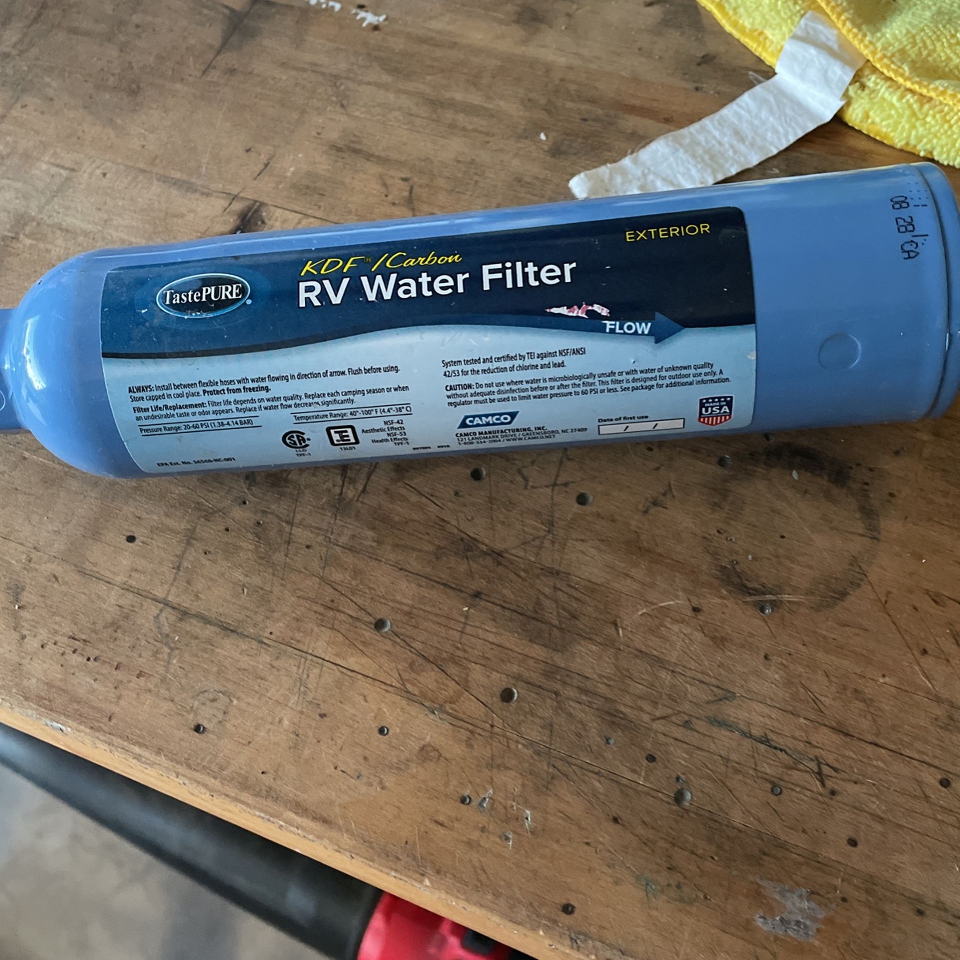 RV Exterior Water Filter