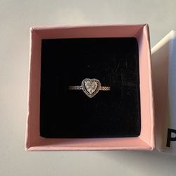 Pandora Elevated Heart Promise Ring 7.5