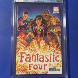Fantastic Four #1 CGC 9.6 1:50 ALEX ROSS Variant Cover 646 1st Print Comic 2018