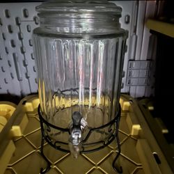 Glass Dispenser With Stand