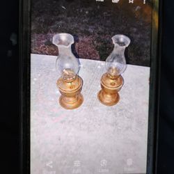 Pair Of Antique Kerosene Lanterns