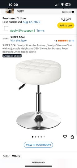 Vanity chair