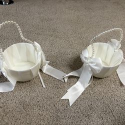 2 Flower Girl Baskets 