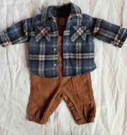 Baby Boys Carters Fleece Jacket & Romper 3M EUC