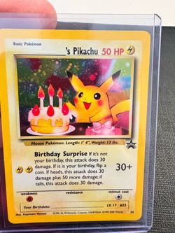 Birthday Pikachu Pokemon