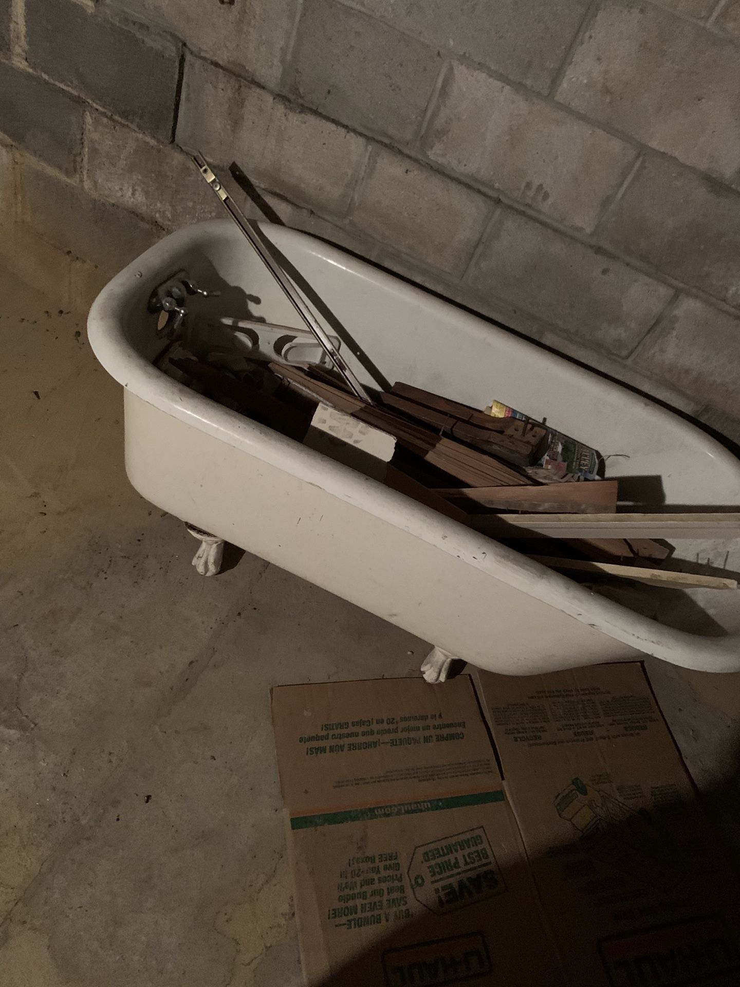 Claw Foot Tub And Vintage Tricycles