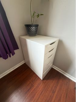 White 5-Drawer Storage Cabinet – $75 OBO