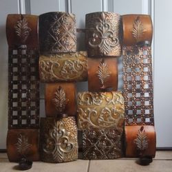 Metal wall art with candle, or small plant holders  PENDING