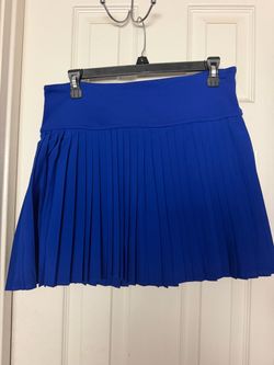 Royal Blue Pleated Mini Skort