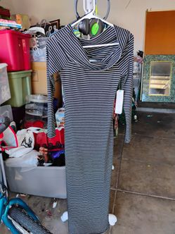 Almost Famous striped dress women's small