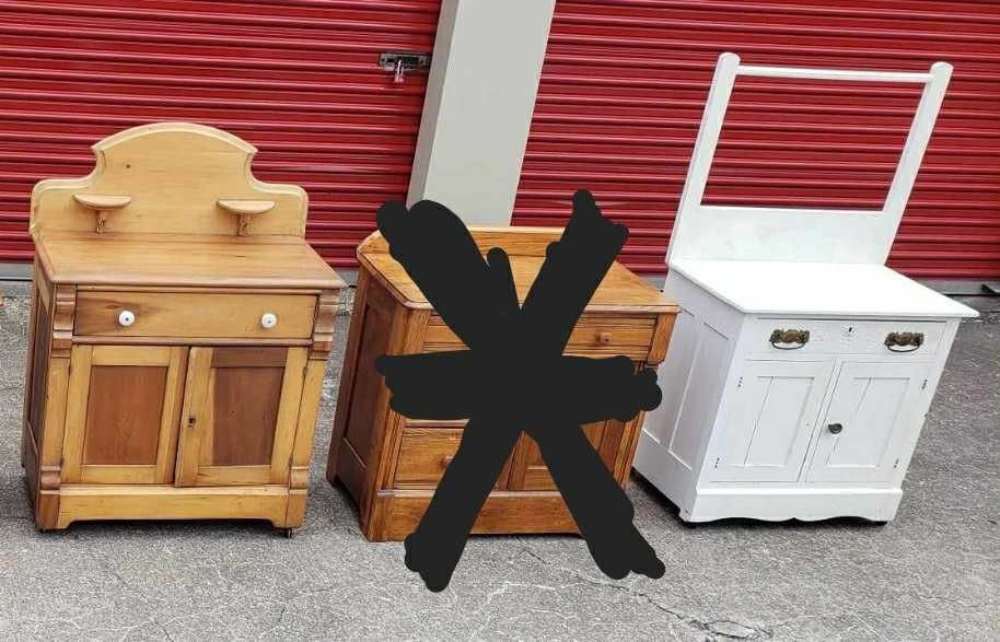 Antique and Vintage Wash Stands and Dressers - Sold INDIVIDUALLY $115 Each