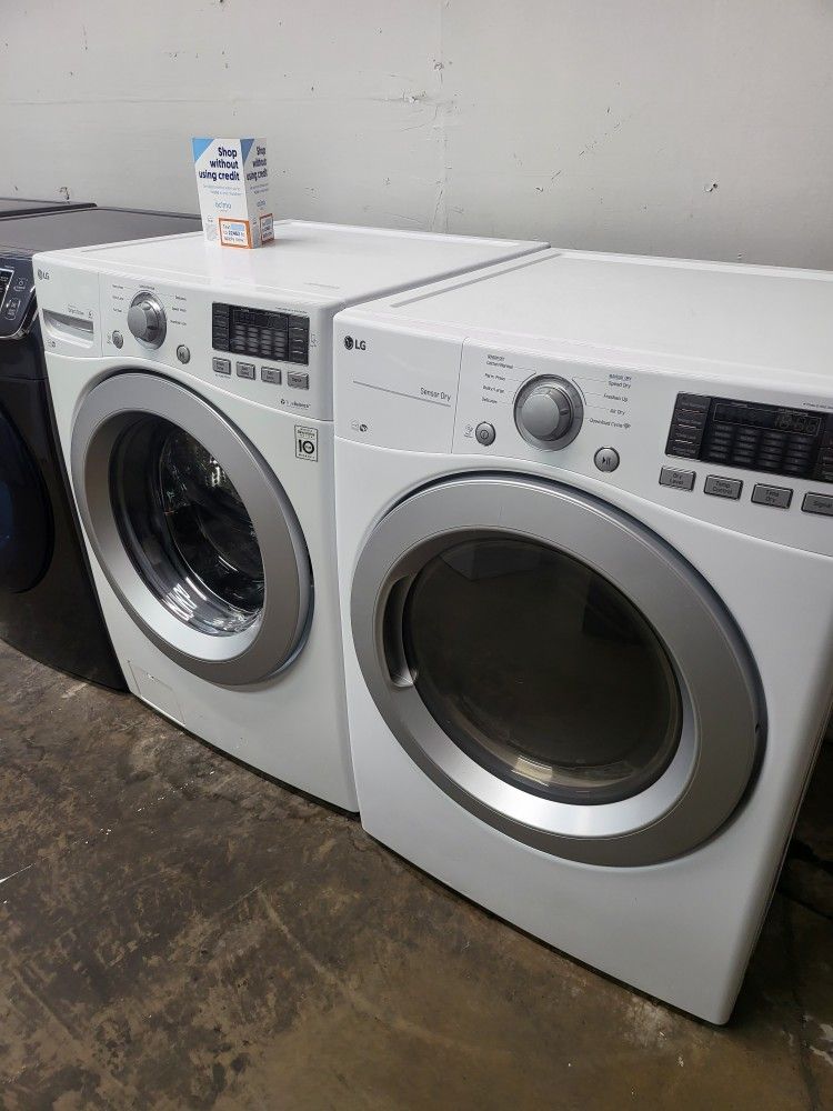 LG SET STEAM WASHER AND ELECTRIC DRYER