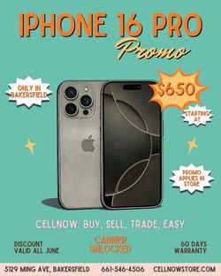 iPhone 16 pro unlocked