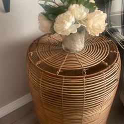 Wicker Side Table 