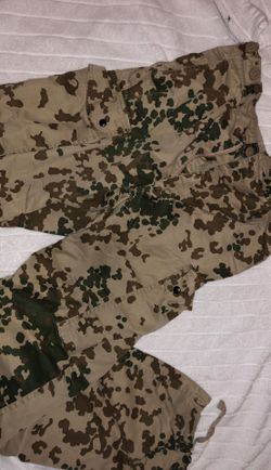 Camo print pants