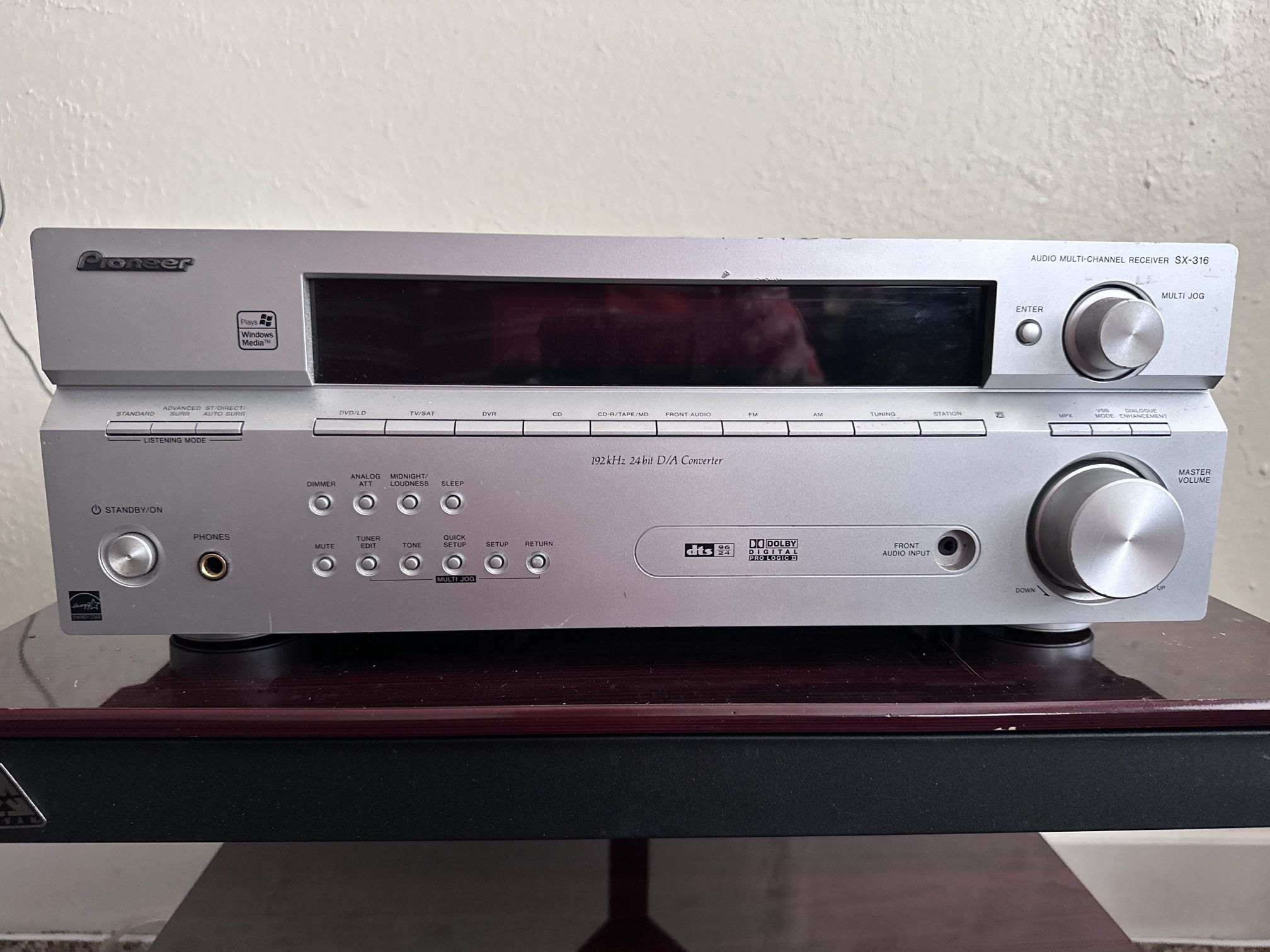 Pioneer SX-316 Home Theater Audio Channel Receiver