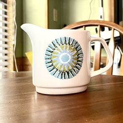 **VINTAGE** J & G Meakin Creamer Aztec Ironstone Serveware - Blue/Green