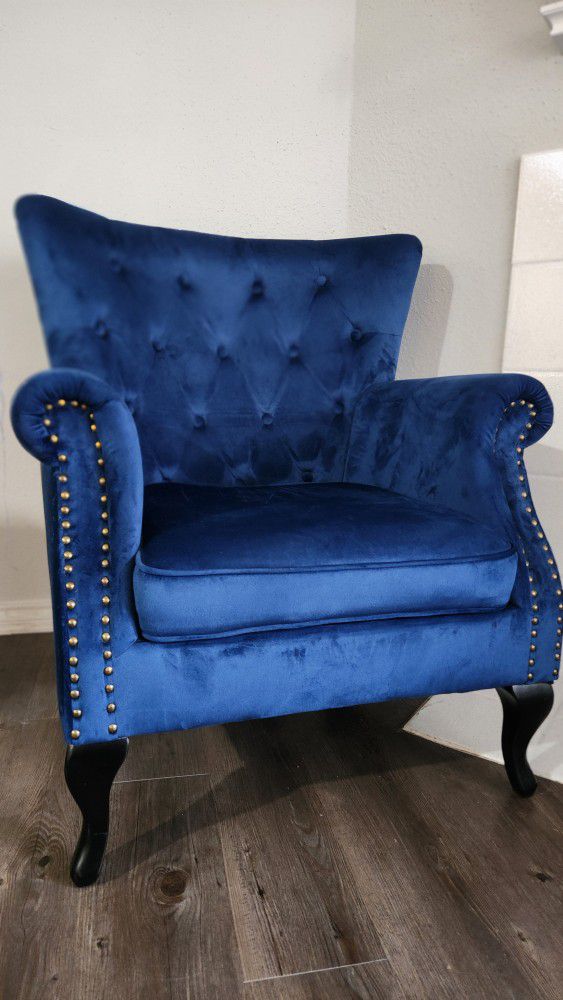 Vibrant BLUE Accent Chair
