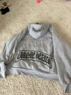 vintage chrome hearts scroll hoodie Large