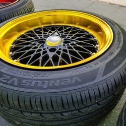 4 wheel 15x8 4 Lugs 4x100 New rims and tires