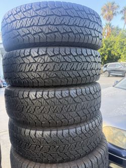 4 used tires 235/75r15 Hankook AT2 🤑free installation ‼️👌75% tread