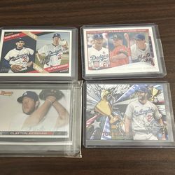 Dodgers Clayton Kershaw (4) Card Lot