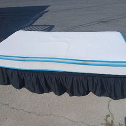 "TWIN MATTRESS AND FRAME "