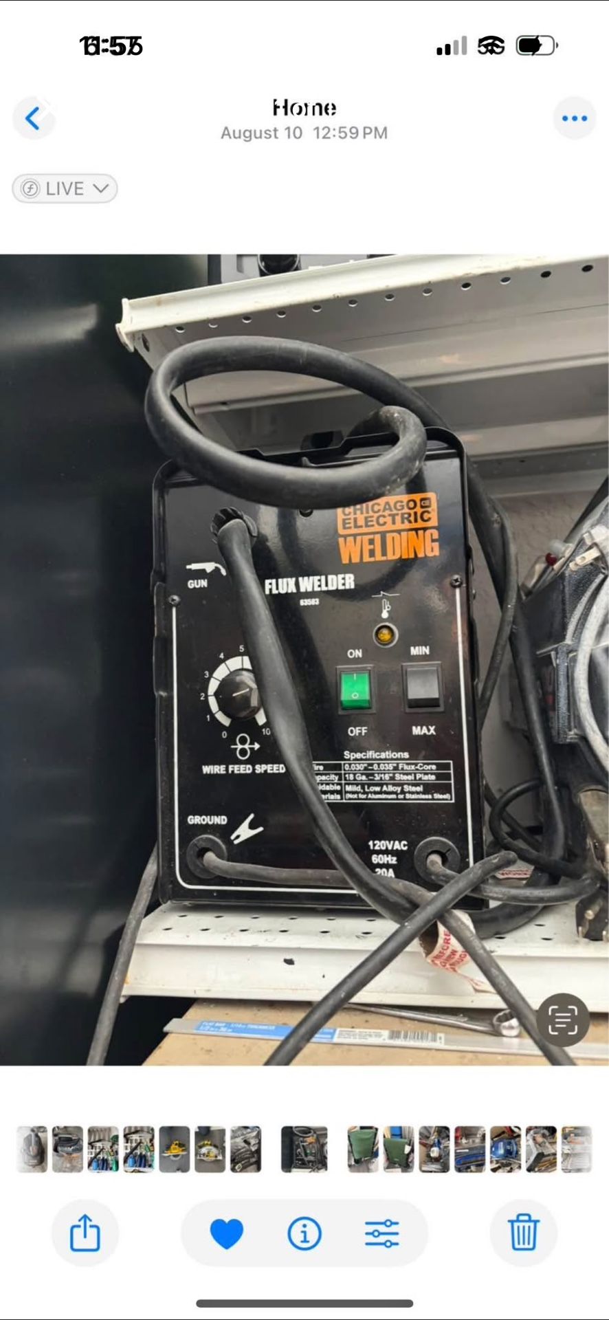 Chicago Electric 90 AMP Flux Wire Welder