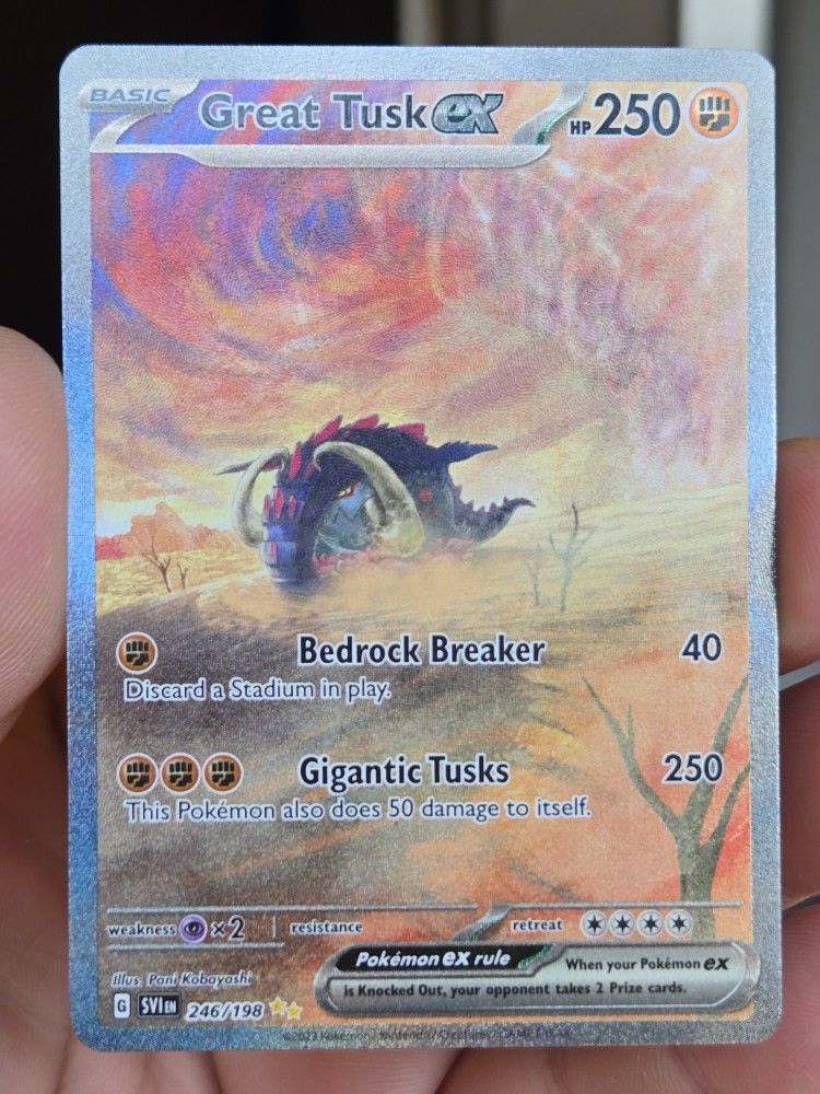 Great Tusk Ex Pokémon Card