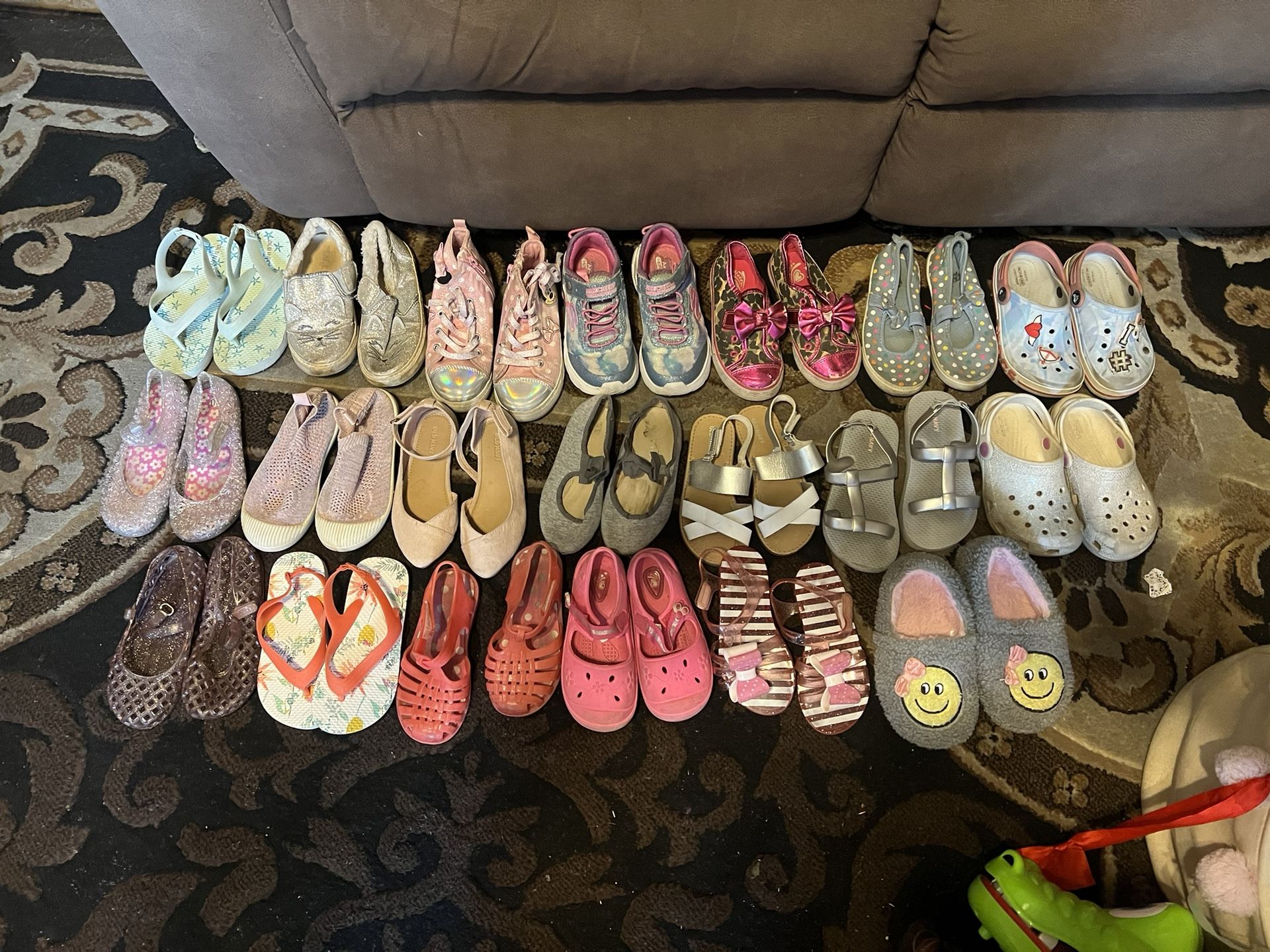 20 Pairs Of Girls Shoes Size 10 Toddler