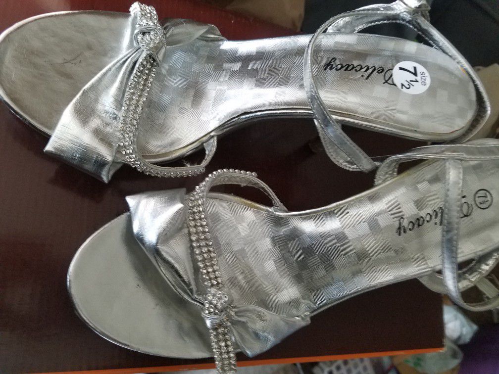 Delicacy Silver Women High Heels